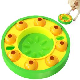 Explosive Pet Educational Toy Feeder Interactive Dog Toys Improve Dog Intelligence Slow Food Leakage Non-slip Bowl Pet Supplies (Color: Green)