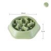 Pet Dog Bowl Dog Slow Feeder Bowl Puppy Cat Slow Eating Dish Bowl Anti-Gulping Food Plate Feeding Dog Cat Food Bowl Pet Supplies